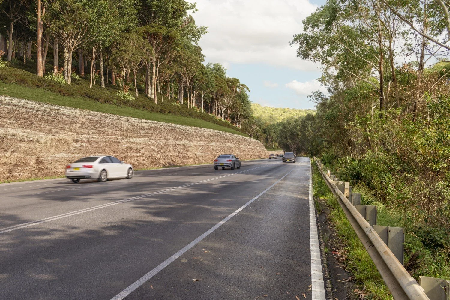 Heathcote overtaking lanes
