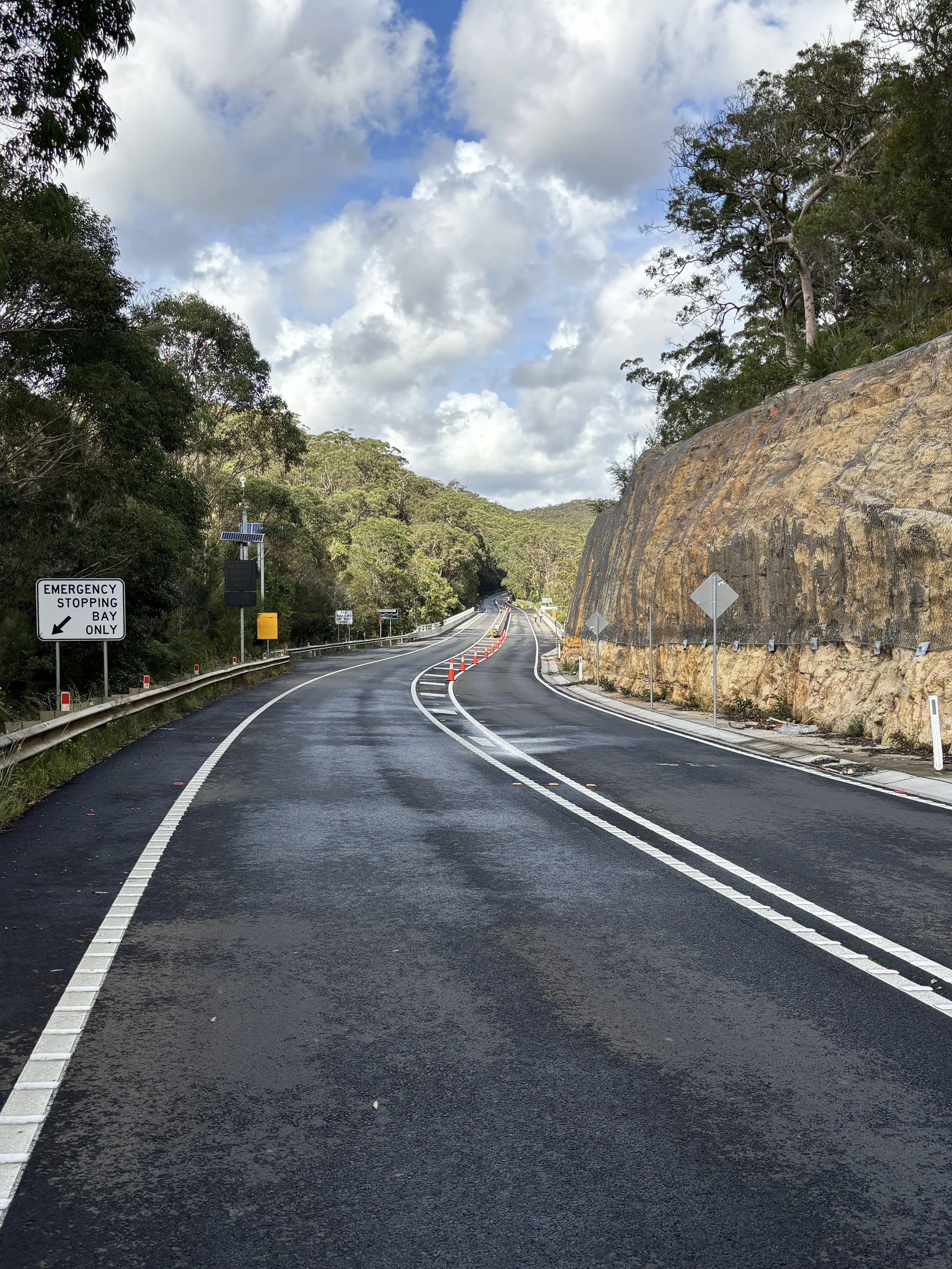 Heathcote Road overtaking lanes