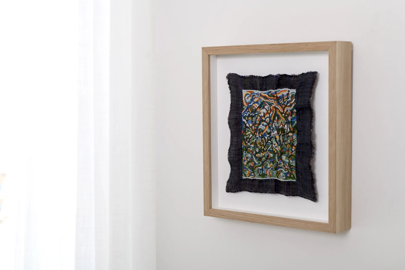Clare Bell, winter Macedon, 2025 – shown framed on a wall