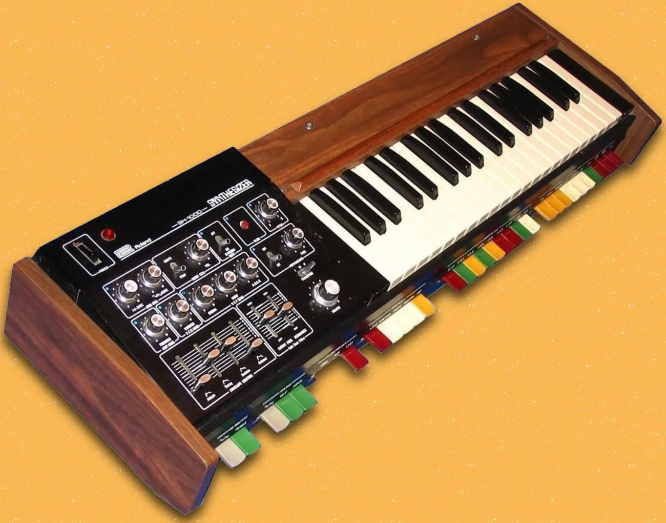 Hammond L100 Tonewheel Organ side angle.