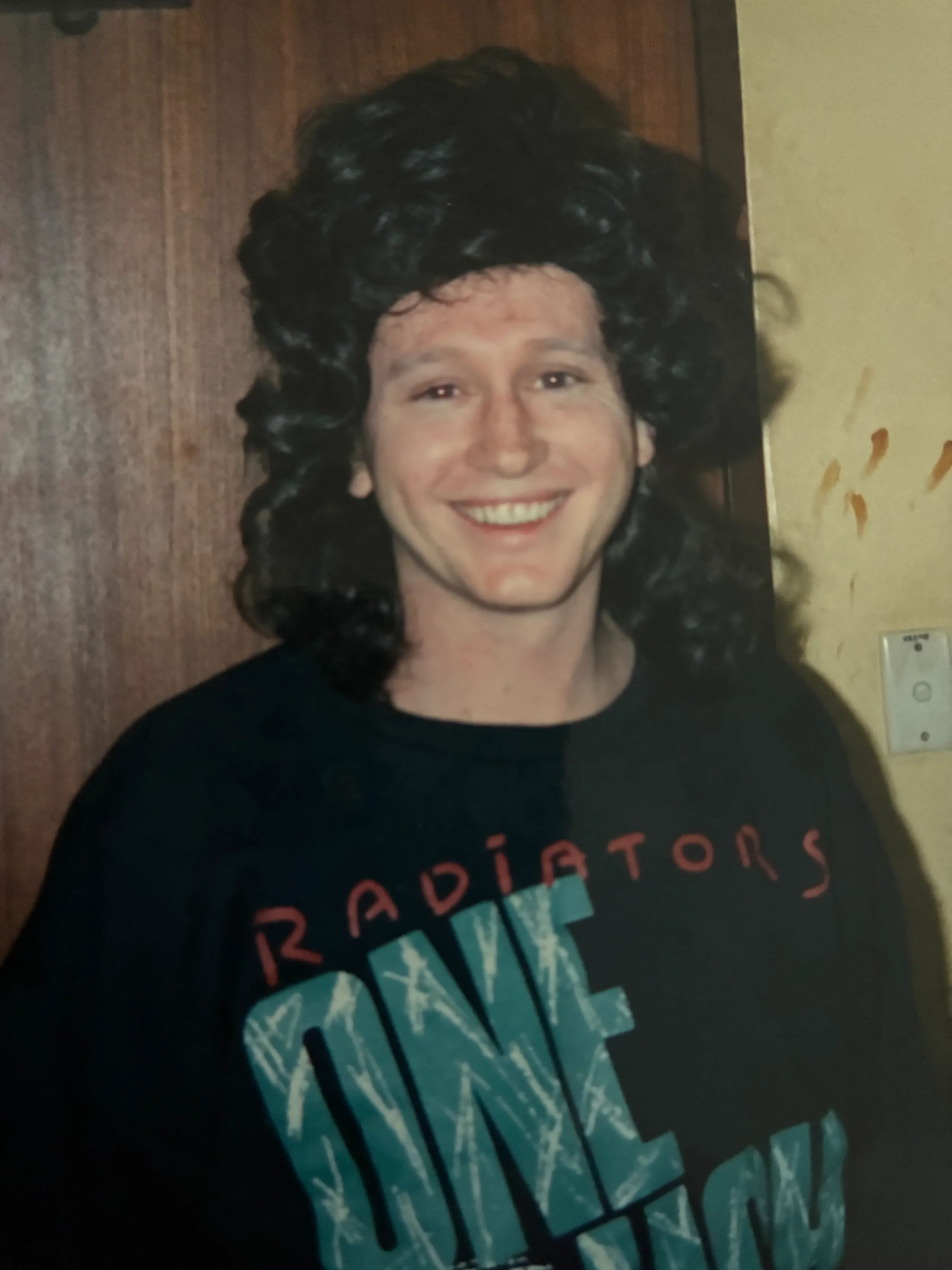 Someone left a wig backstage. Nasty Habits era merch