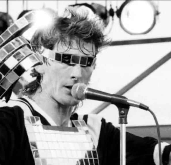 Brian Nichol -  Save the Magpies benefit, October 1983. Photo by Bob King