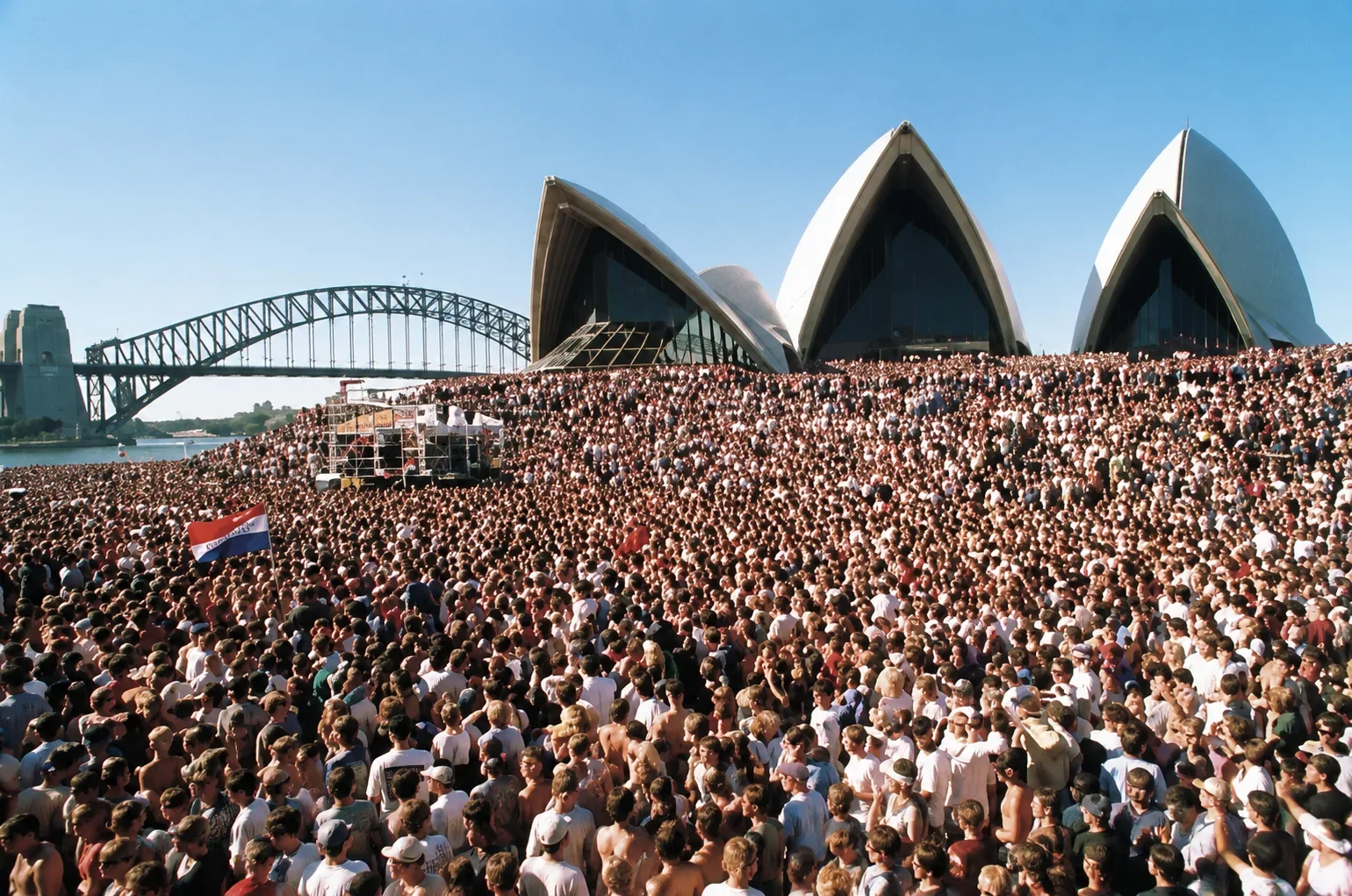 2SM's Concert of the decade, Sydney Opera House, 4th November 1979. We opened the show as one of the new generation of bands (alongside Mi Sex and Mental As Anything) to an estimated 200,000 packed concert goers!