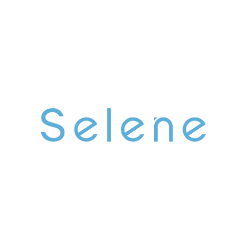 파란색 글씨로 'Selene'라고 적힌 로고