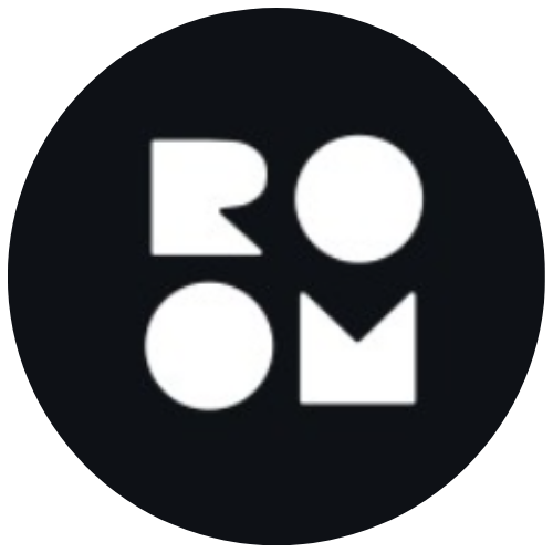 로고에 'ROM'이 흰 글자로 쓰인 검은 배경.