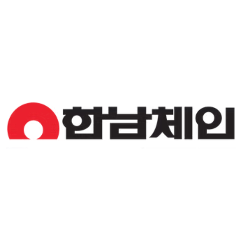 Hanmi Pharmaceutical Korean logo with a red circular symbol and black Korean lettering
