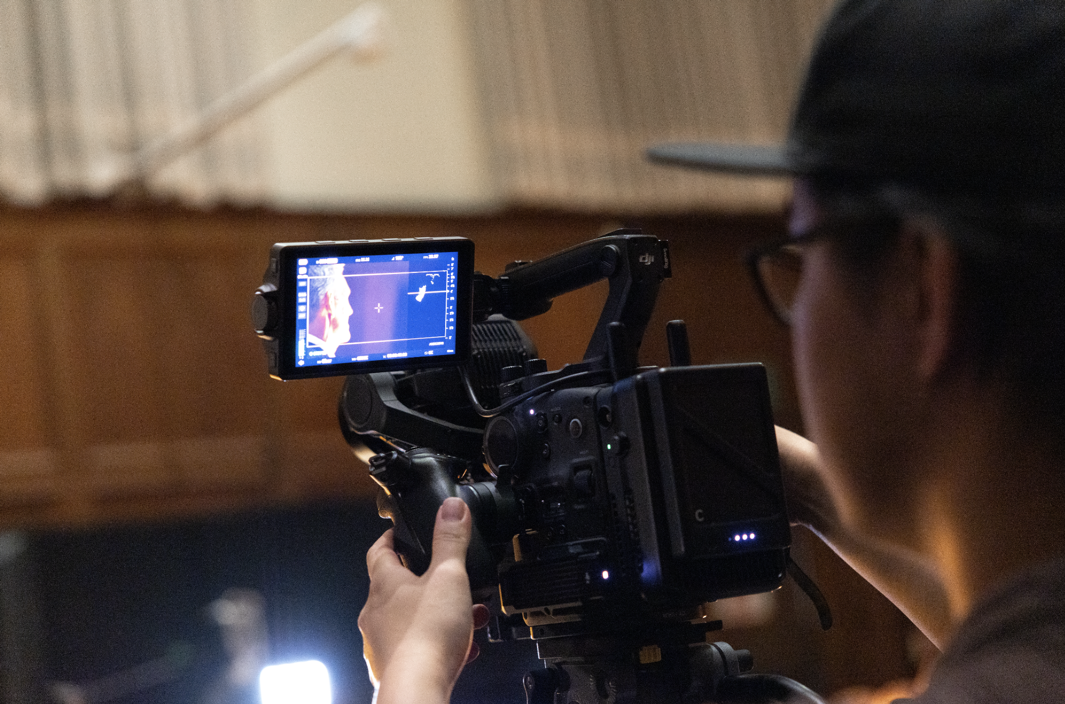 Jason Ting behind the scenes of The Death of Jim McGraw.
