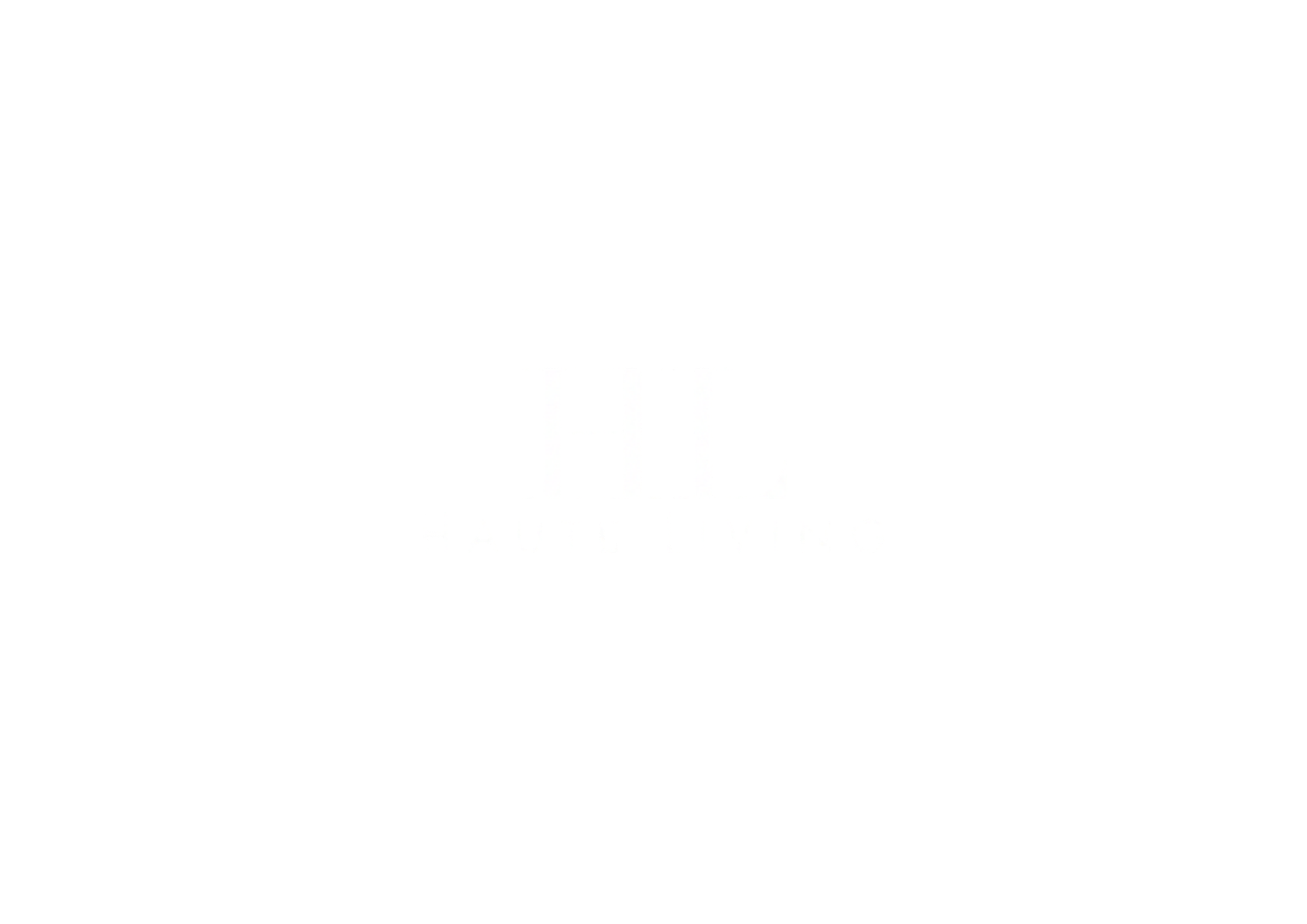 Black circle with the words 'HI' in large white letters and 'HAUTE LIVING' in smaller white letters below.