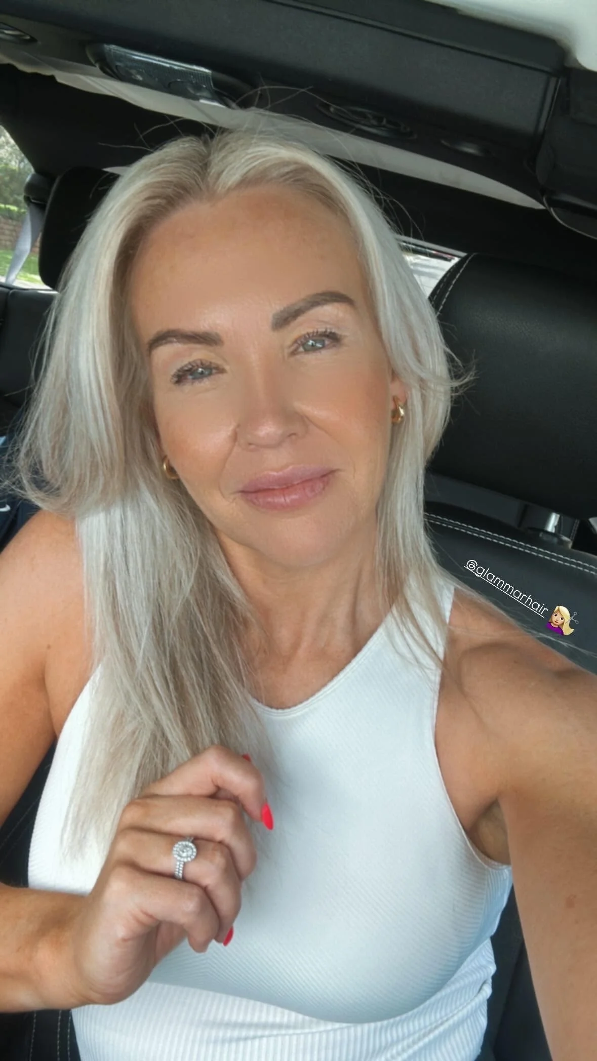 Ally Mowbray testimonial for Omniae- blonde hair is growing and so healthy