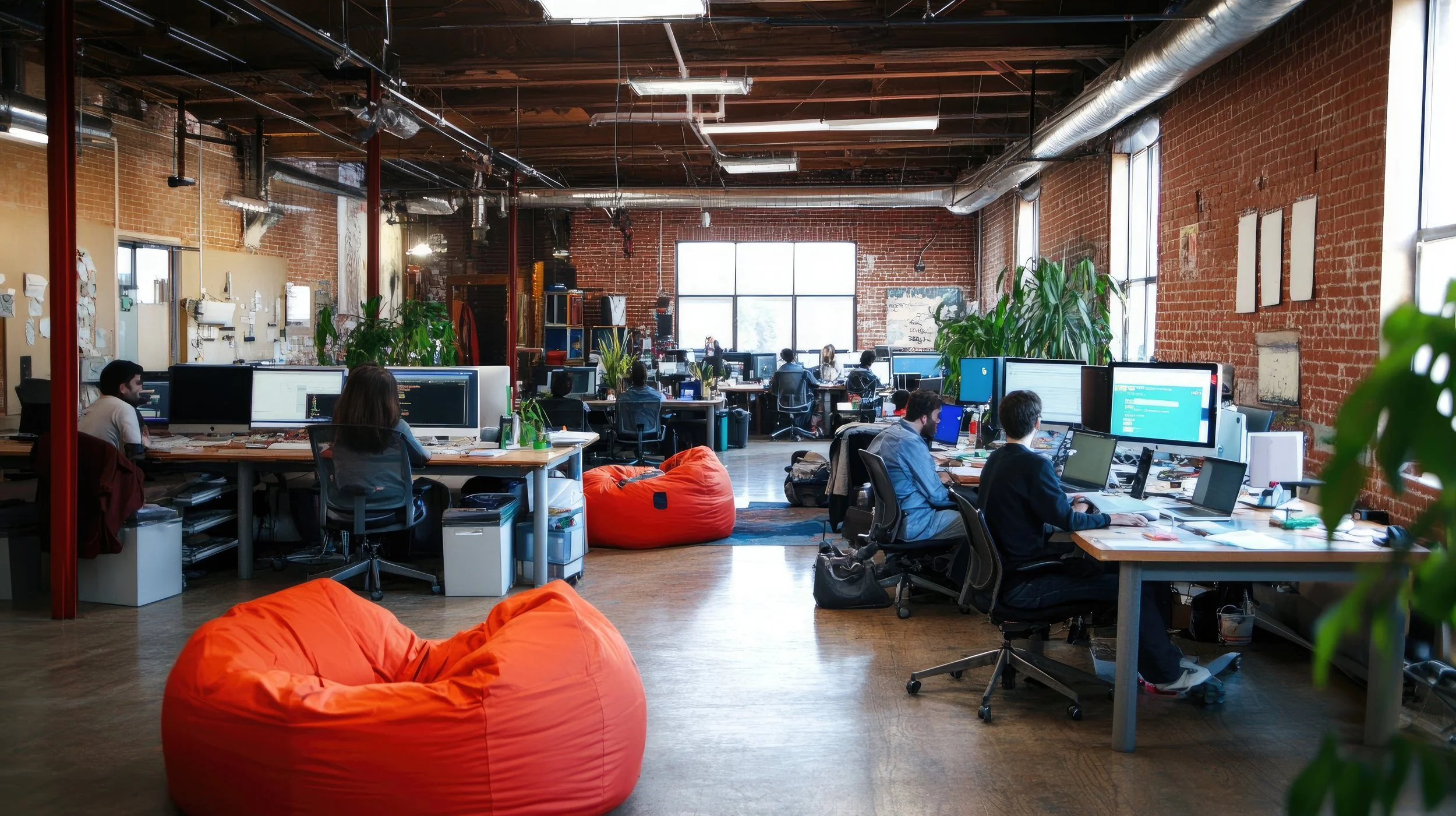 Blick in ein Startup Büro