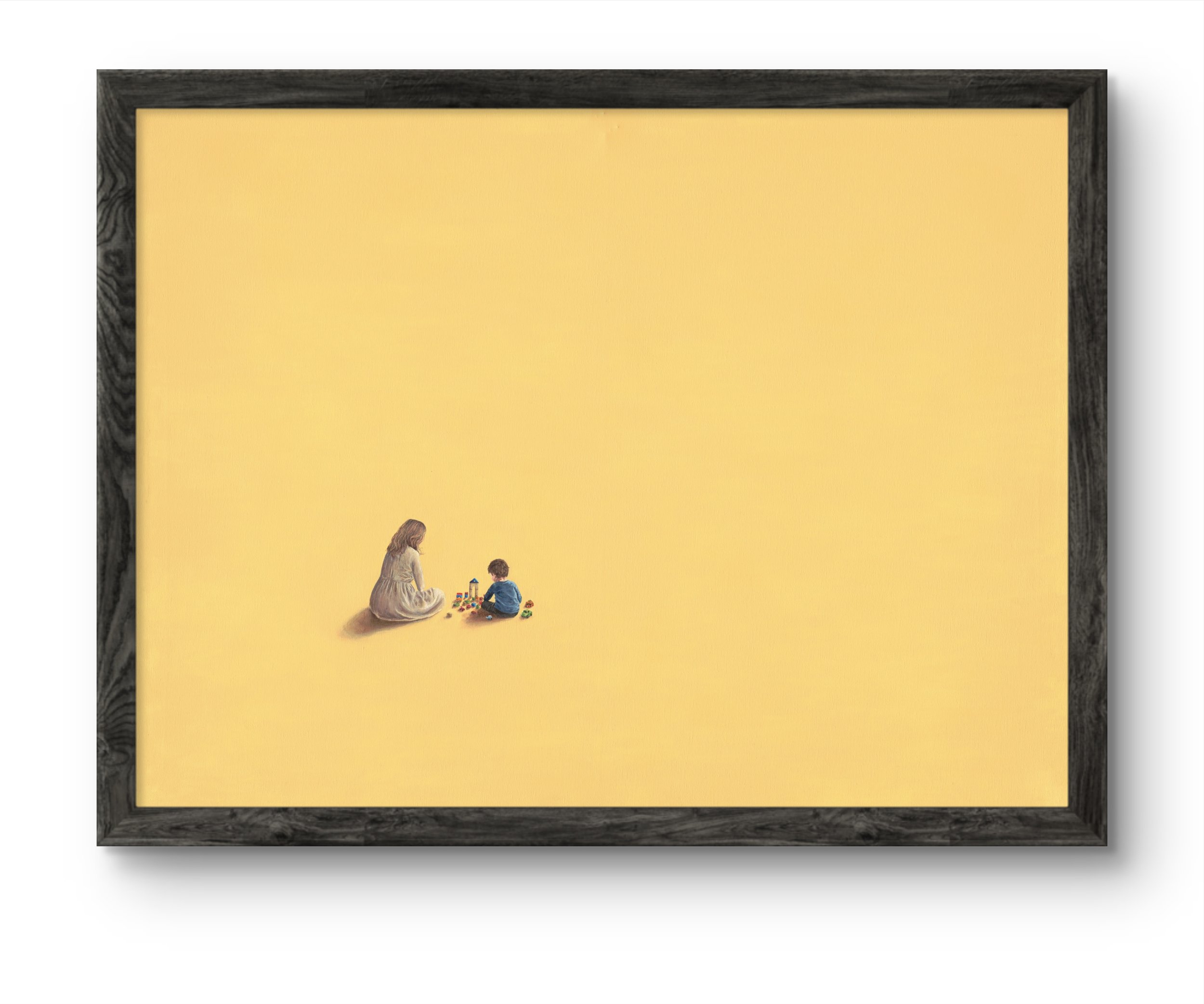 "precious Moments" Jewish Woman and Child Print (black frame).JPG.jpg