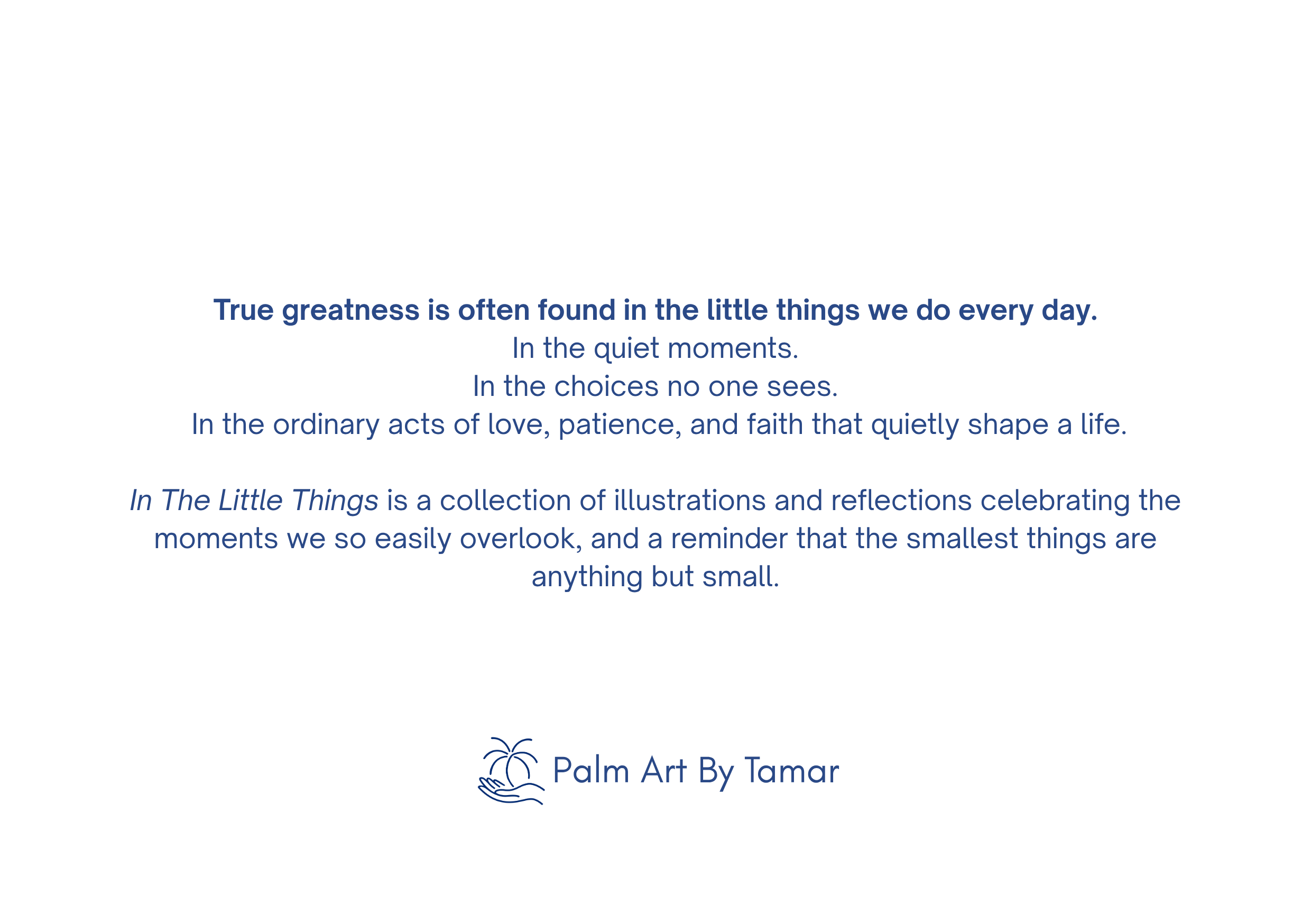 In the little things Jewish book (Back Cover).png