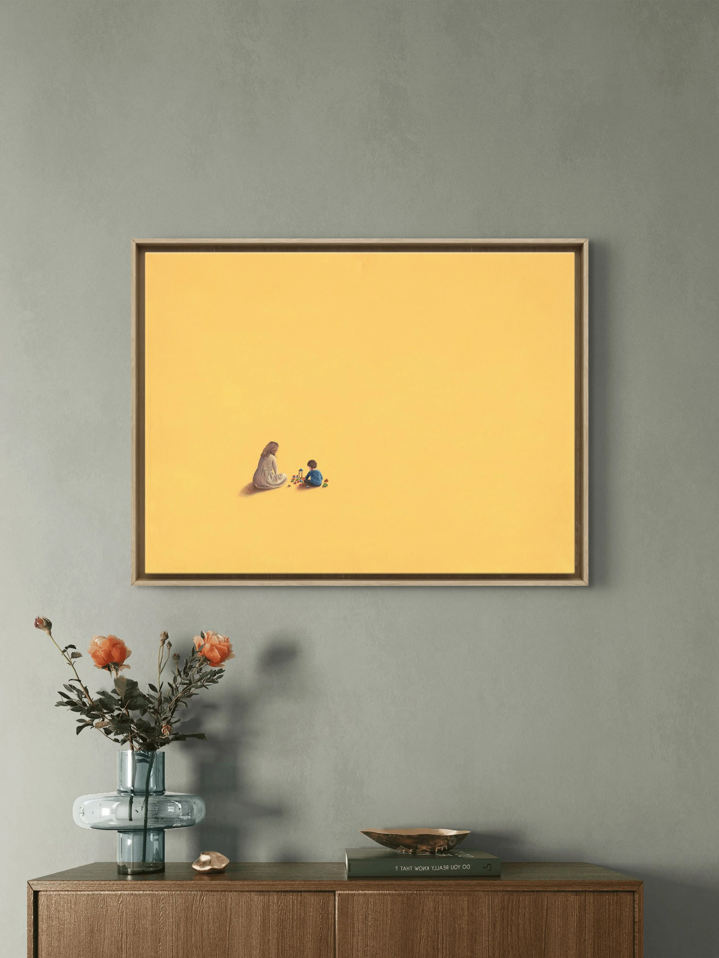 "Precious moments" Jewish art mother and child (home entryway).jpg