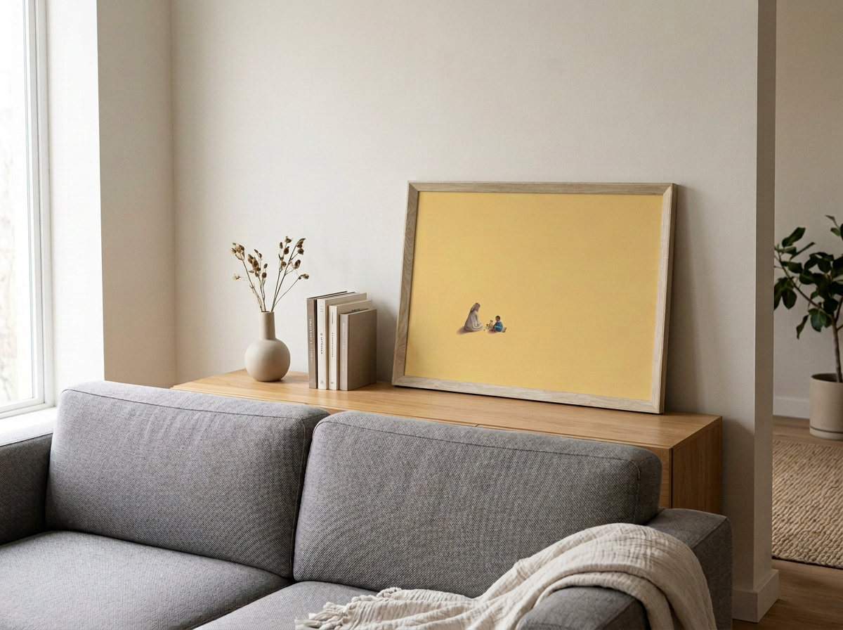 "precious Moments" Jewish Woman and Child Print (Couch) .JPG.png