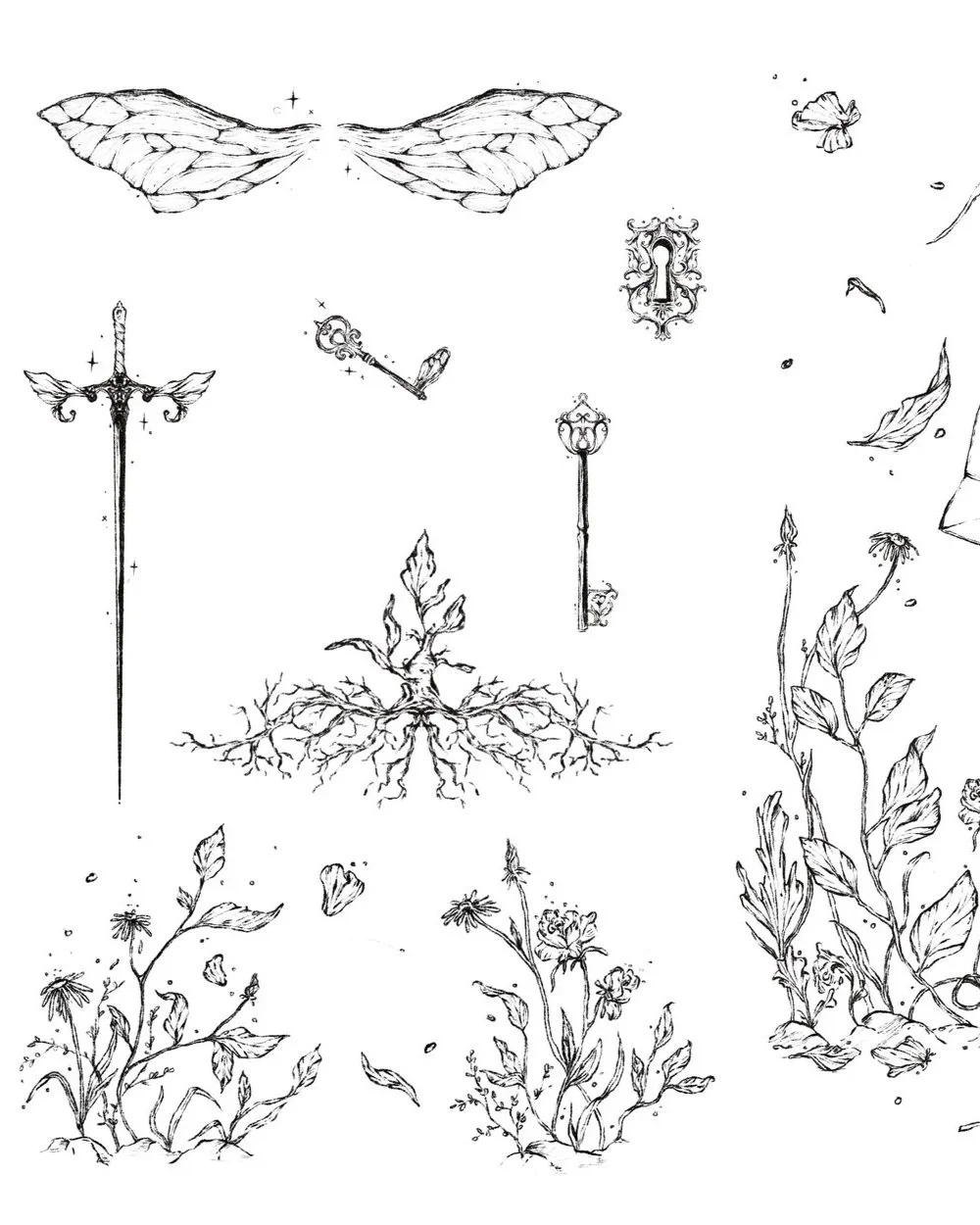 Chapter headers, scene breaks & page titles