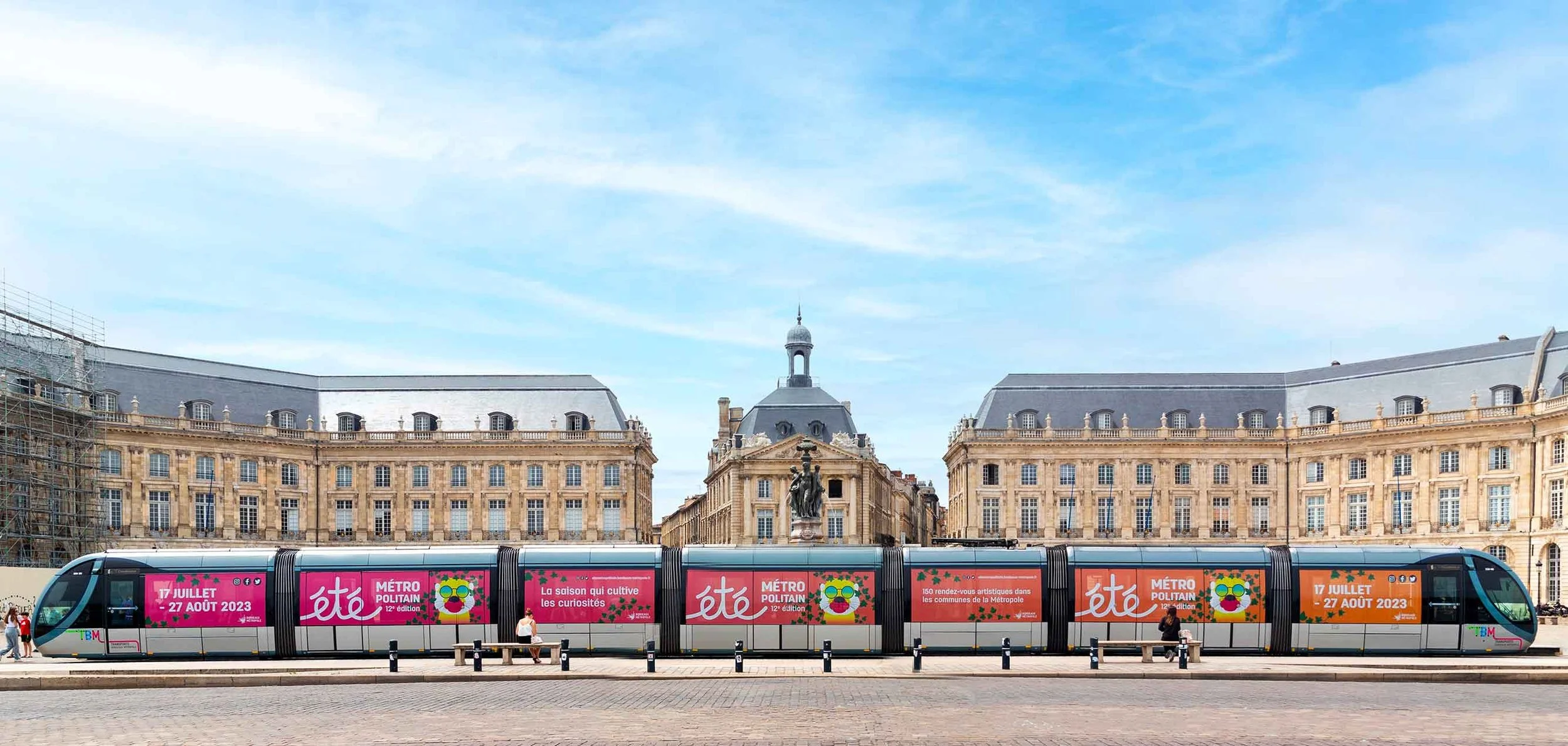 Campagne de communication illustrée réalisée pour l'Été Métropolitain de Bordeaux Métropole.