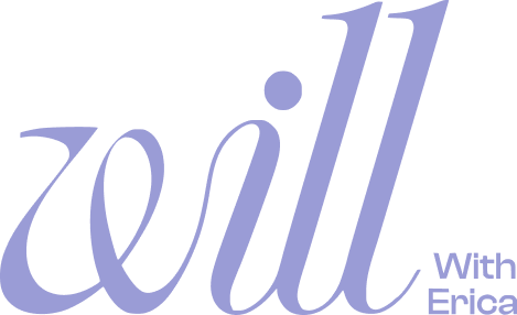 Text that says 'will' in cursive font with 'With Erlca' below it.
