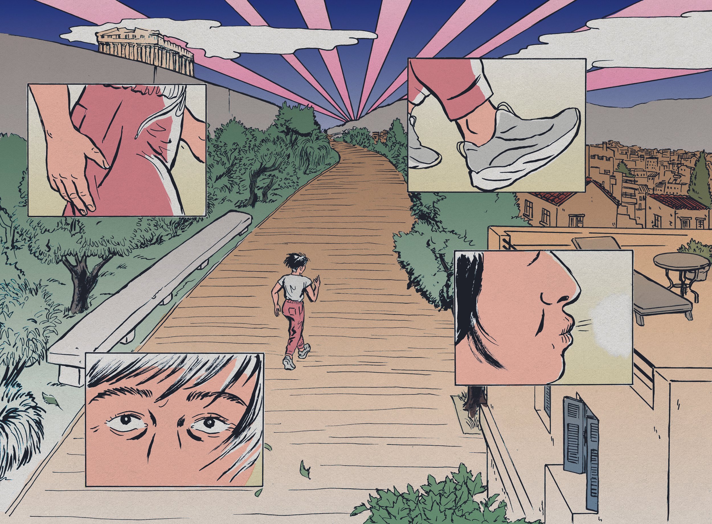 Running vs '' Japanese walking method"