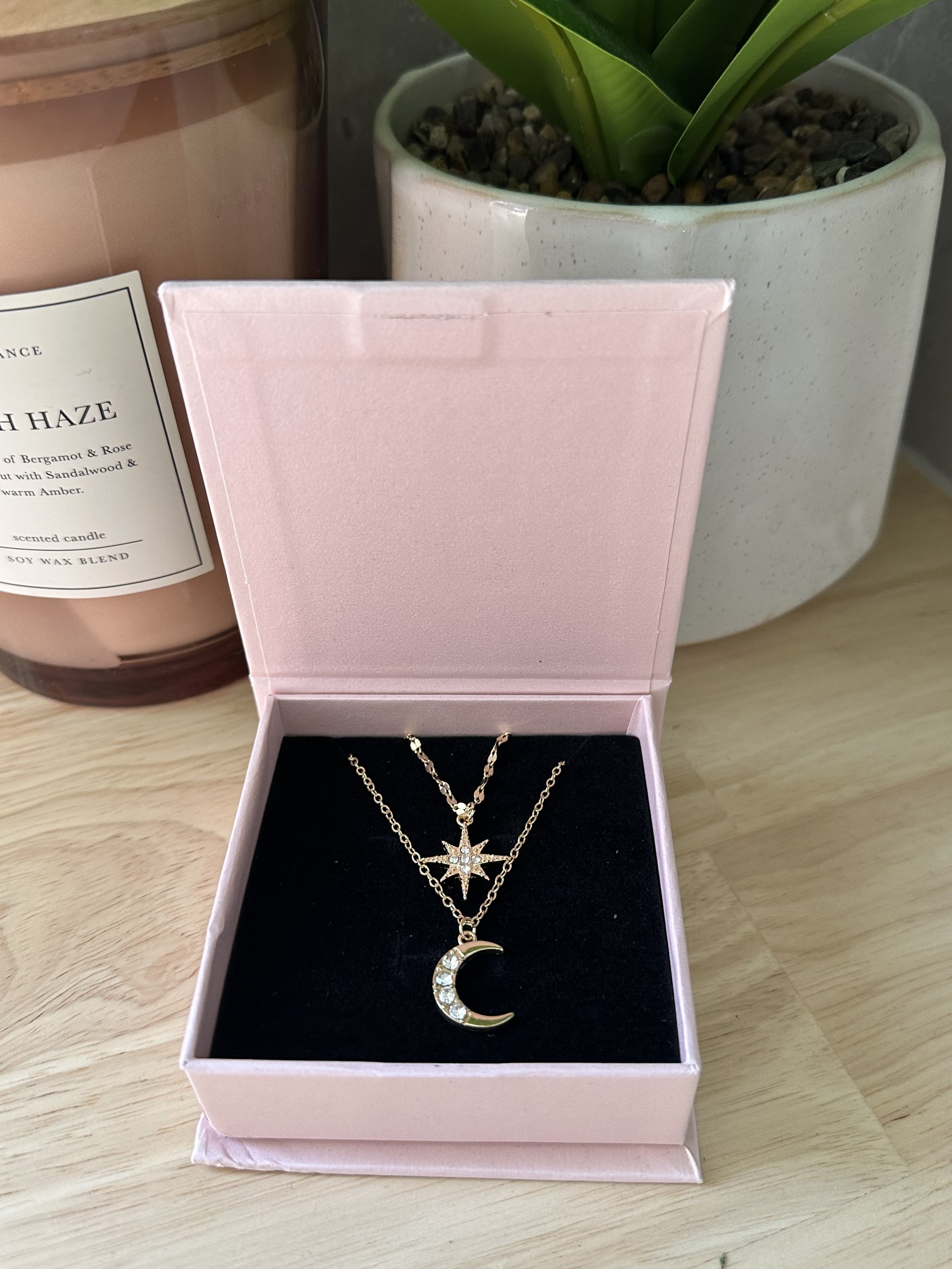 🌙 Celestial Moon & Star Layered Necklace