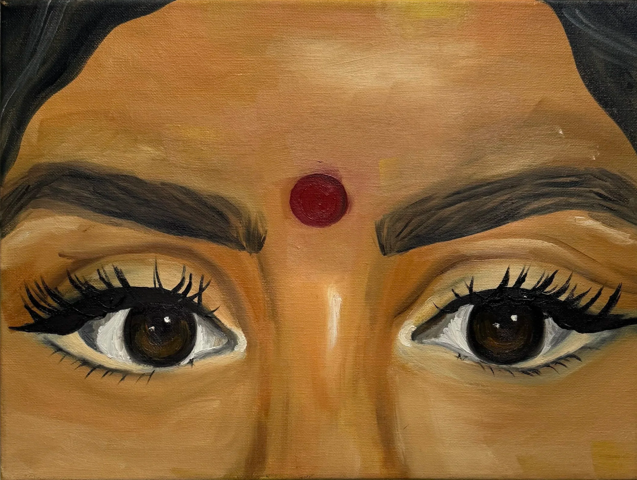 Her Gaze,
Oil on canvas
30 x 40 cm (12 x 16 in),
£450