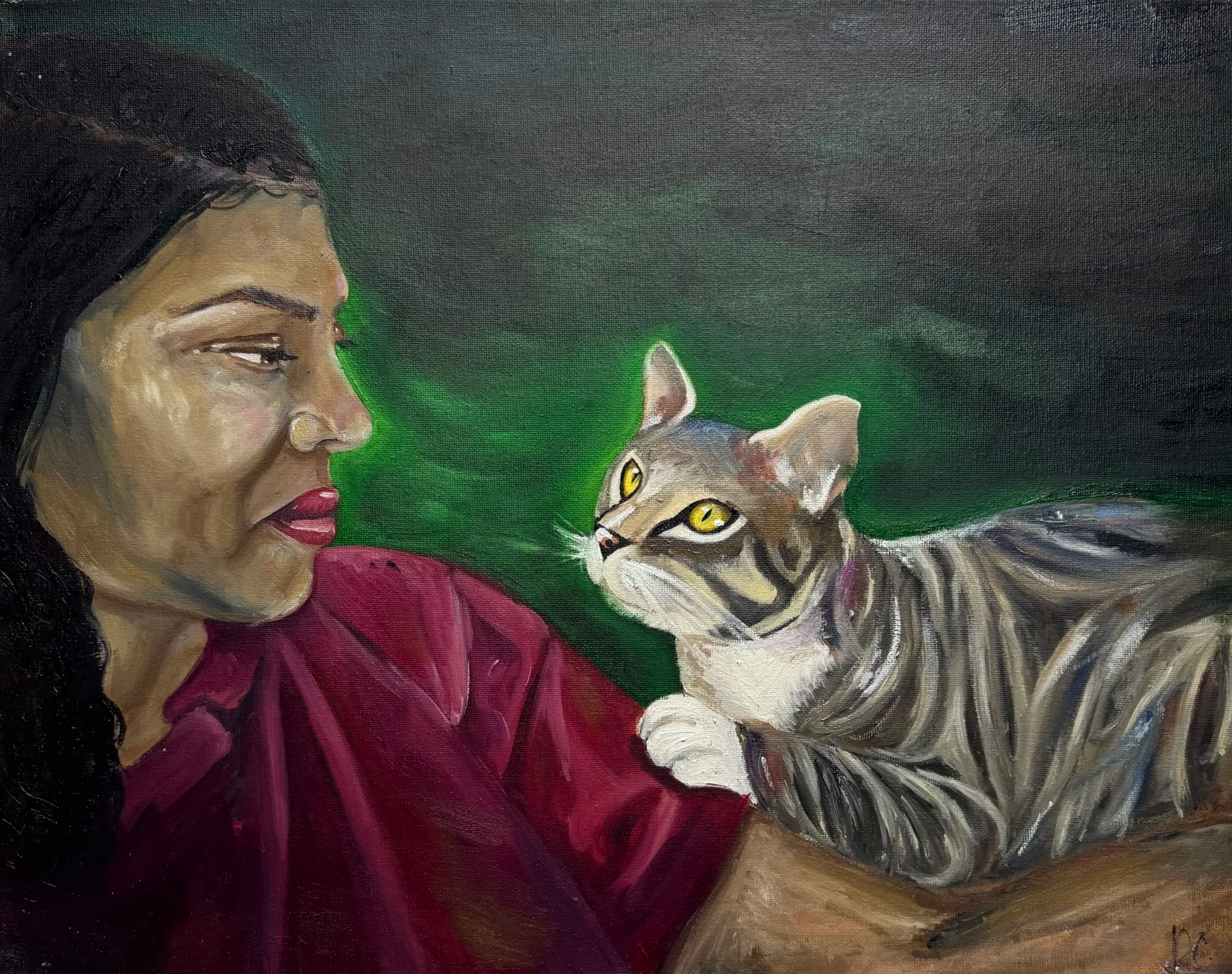 An Unspoken Bond,
Oil on canvas
42 x 51 cm (16 x 20 in),
£1500