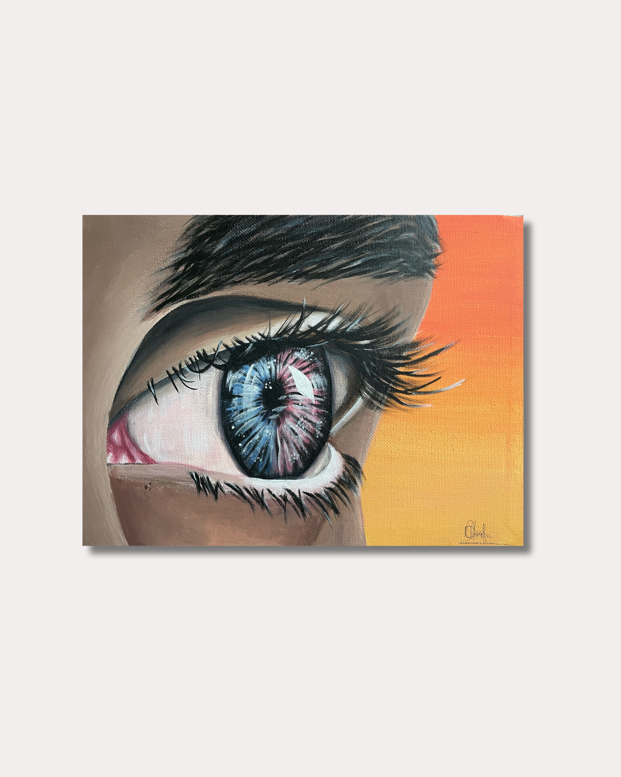 World in her eyes