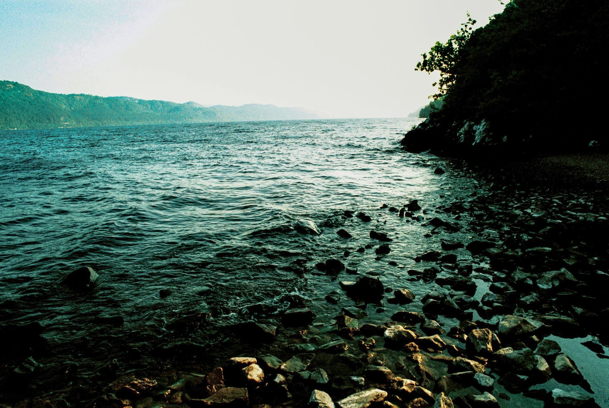 on the beach I. Urquhart, Loch Ness