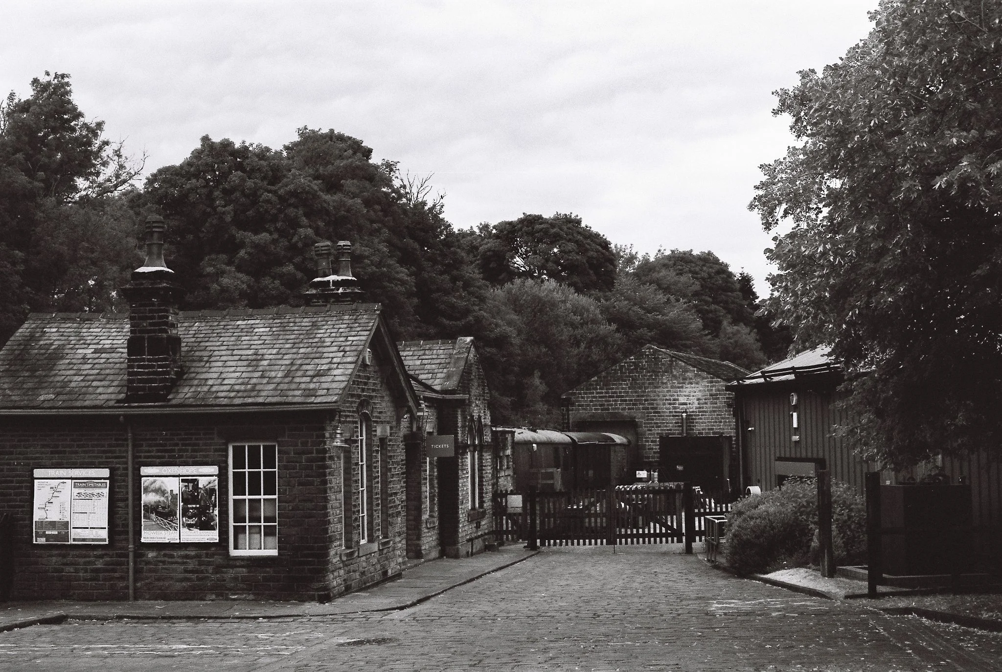 the way is shut. Oxenhope station, Keighley & Worth Valley Railway