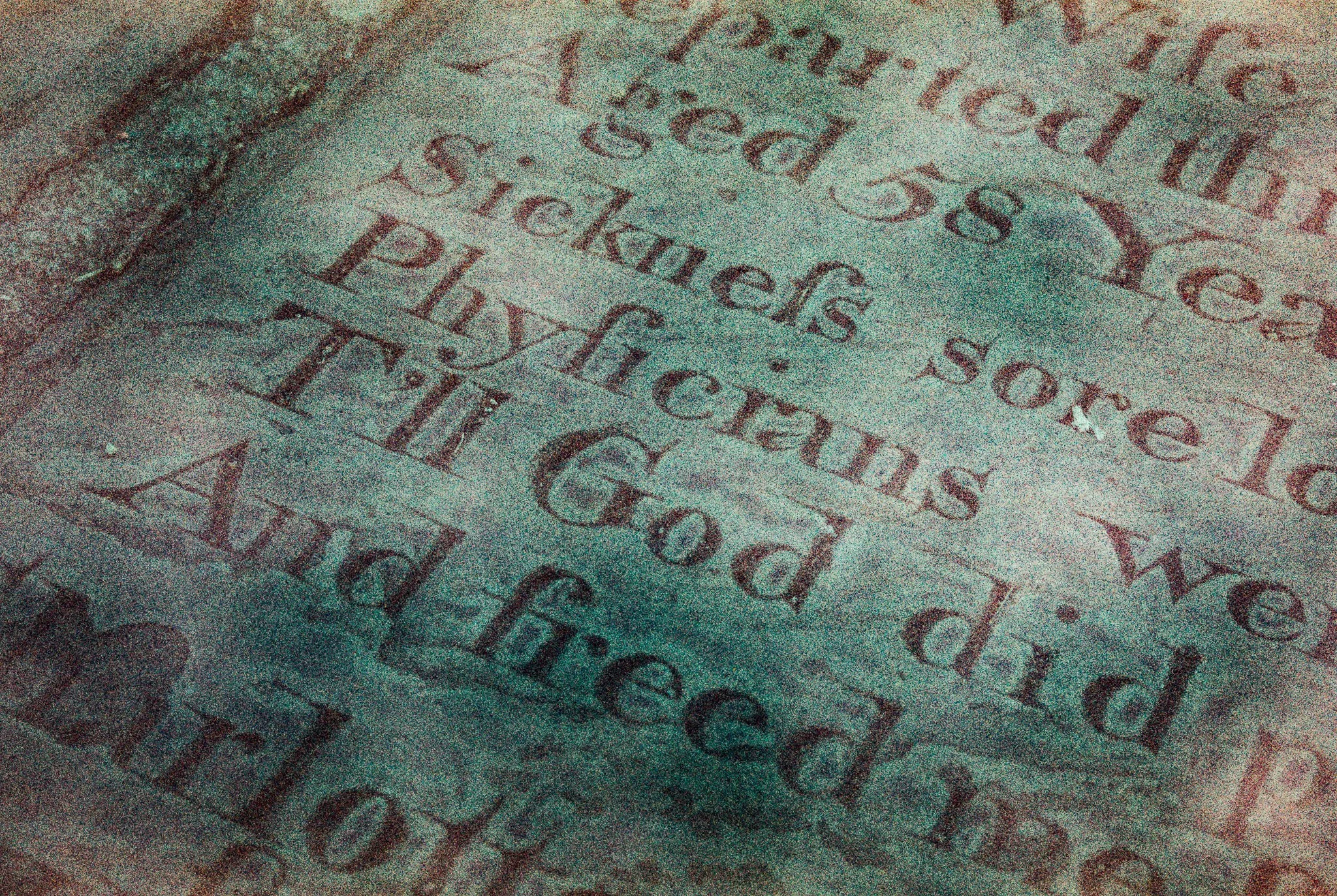 sickness' end. Middleton Parish churchyard, Greater Manchester