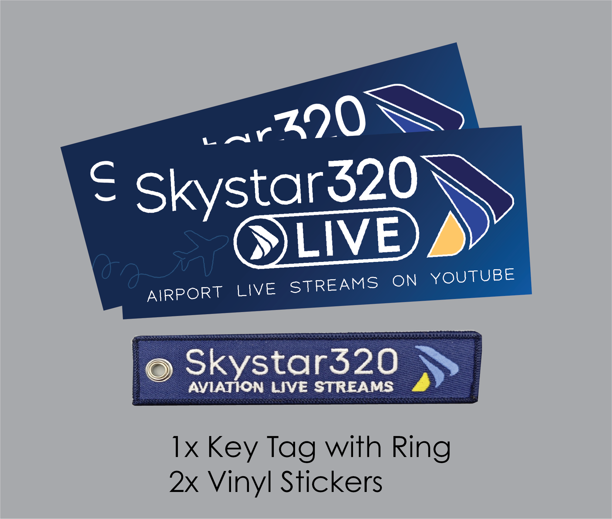 Keytag & 2 Stickers