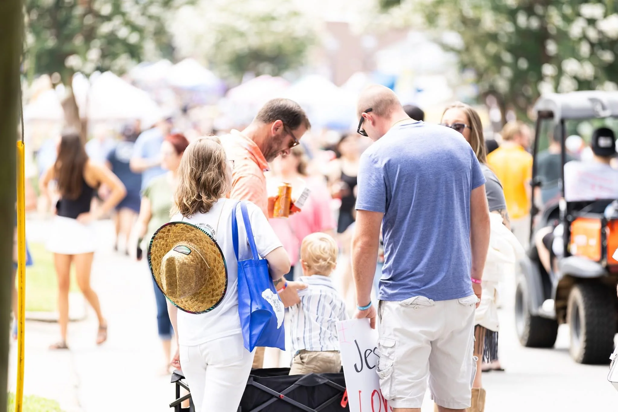 Brother Caleb and other saints hitting the streets at a community event celebrating an event called Summerfest. Praying for the ones troubled, in need of comfort and those who needed physical healings. 