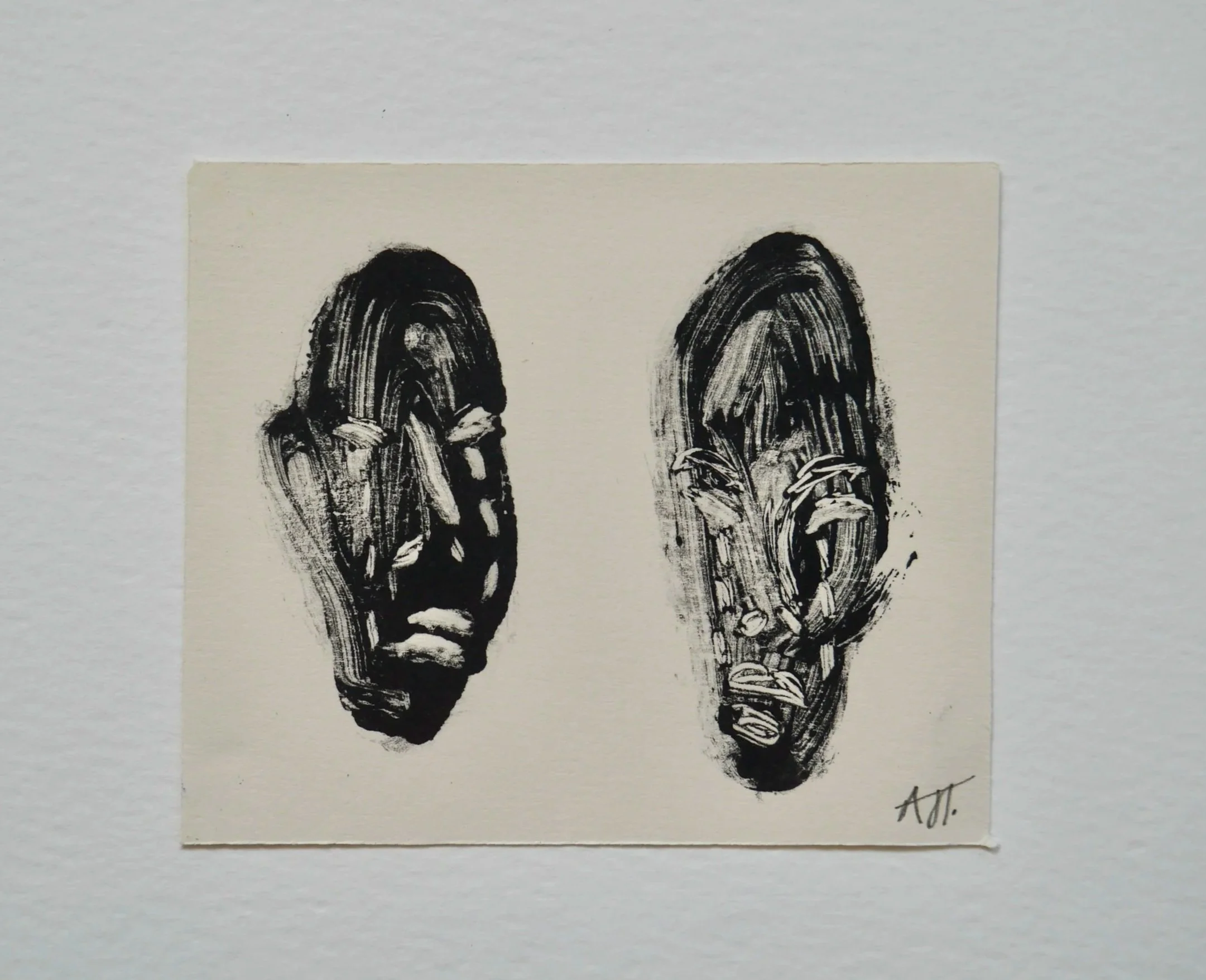 Crying - Monotype in Oil