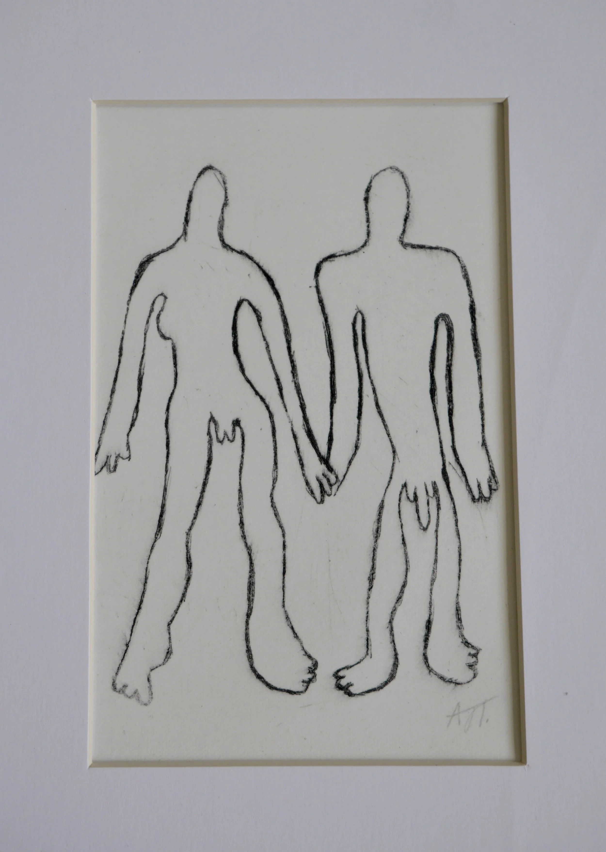 Lovers II - Drypoint Etching