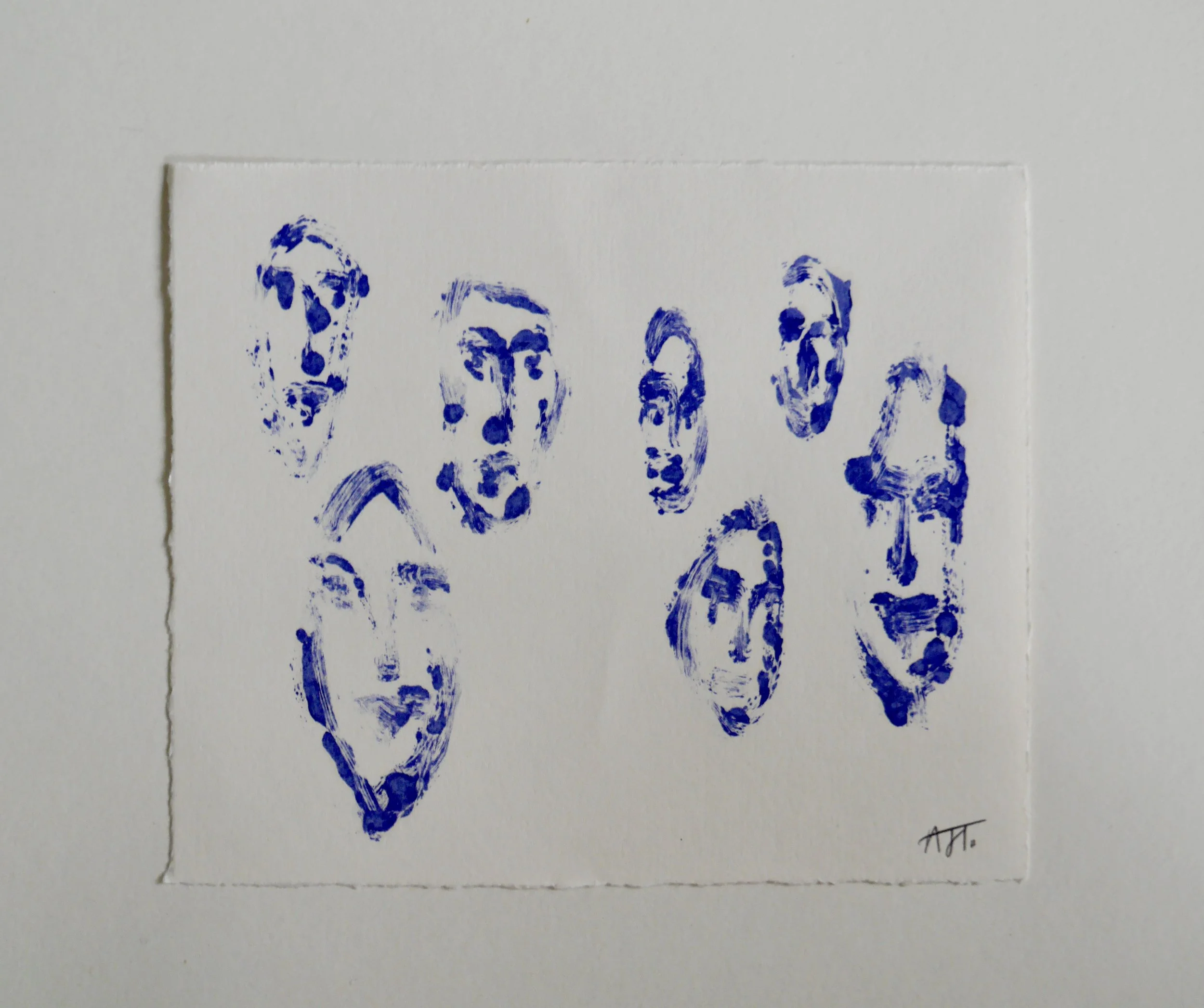 Faces - Monotype in Oil