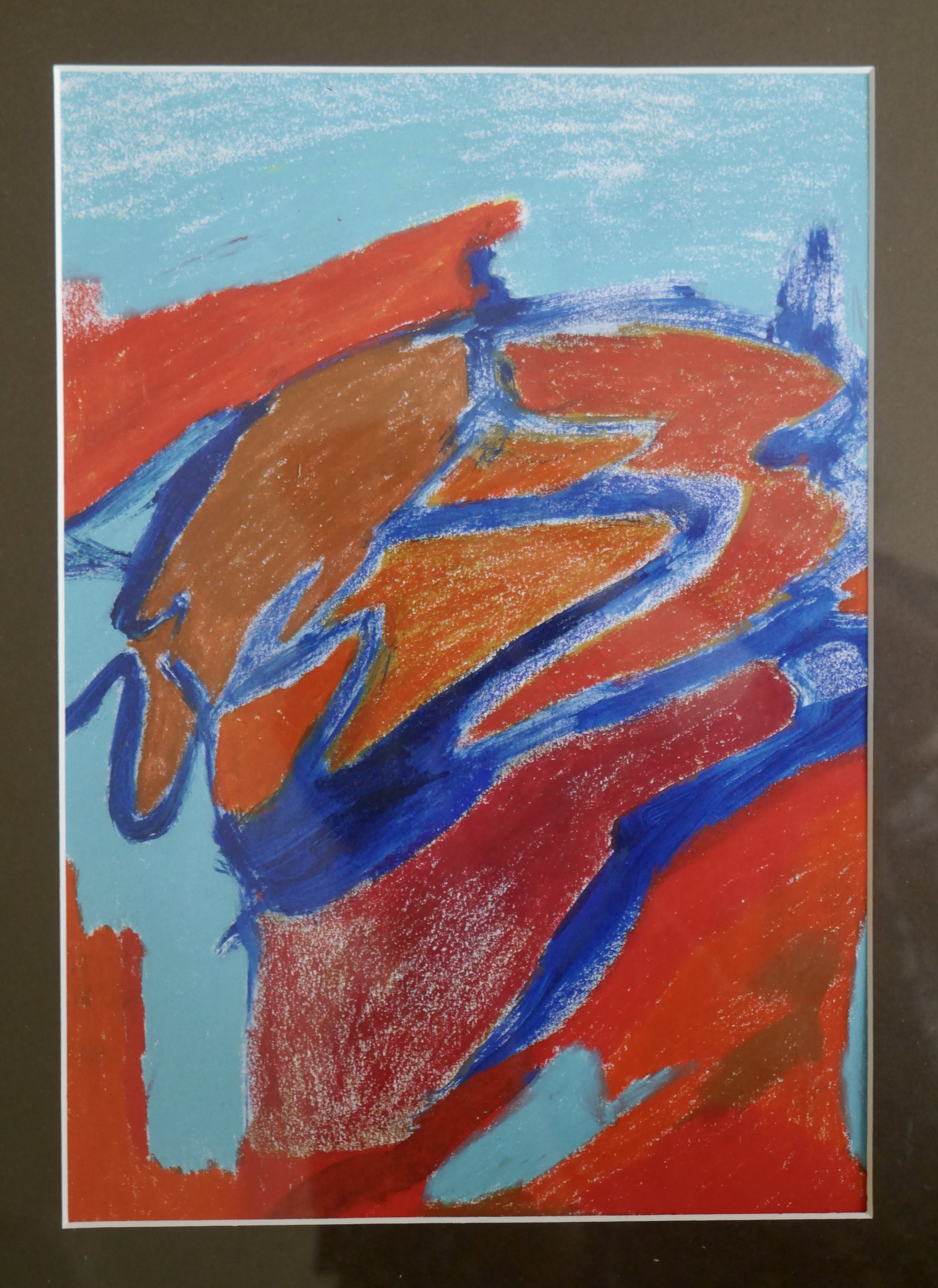 Death of the Wild Hearts - Oil pastel on paper