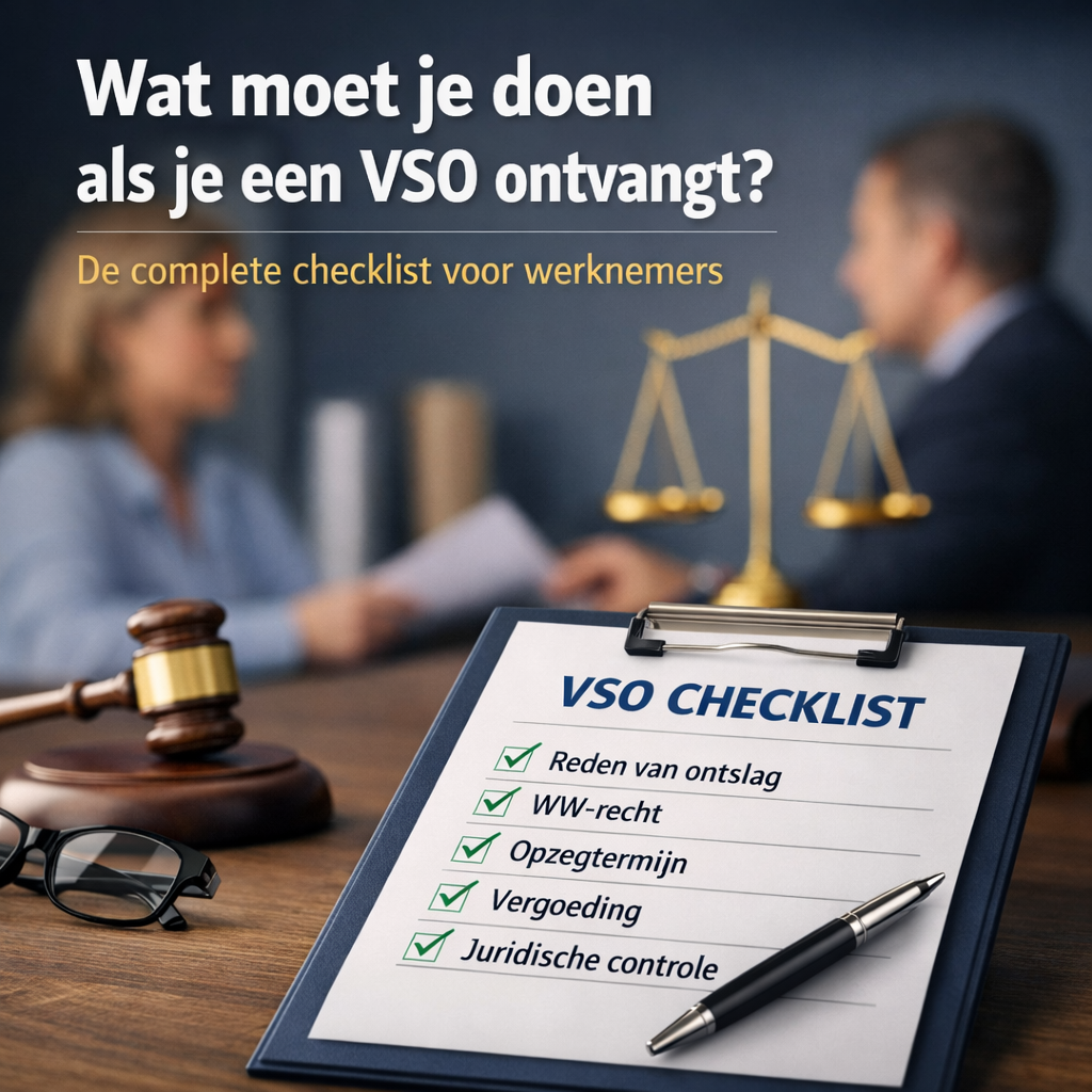 Wat moet je doen als je een VSO ontvangt? De complete checklist voor werknemers