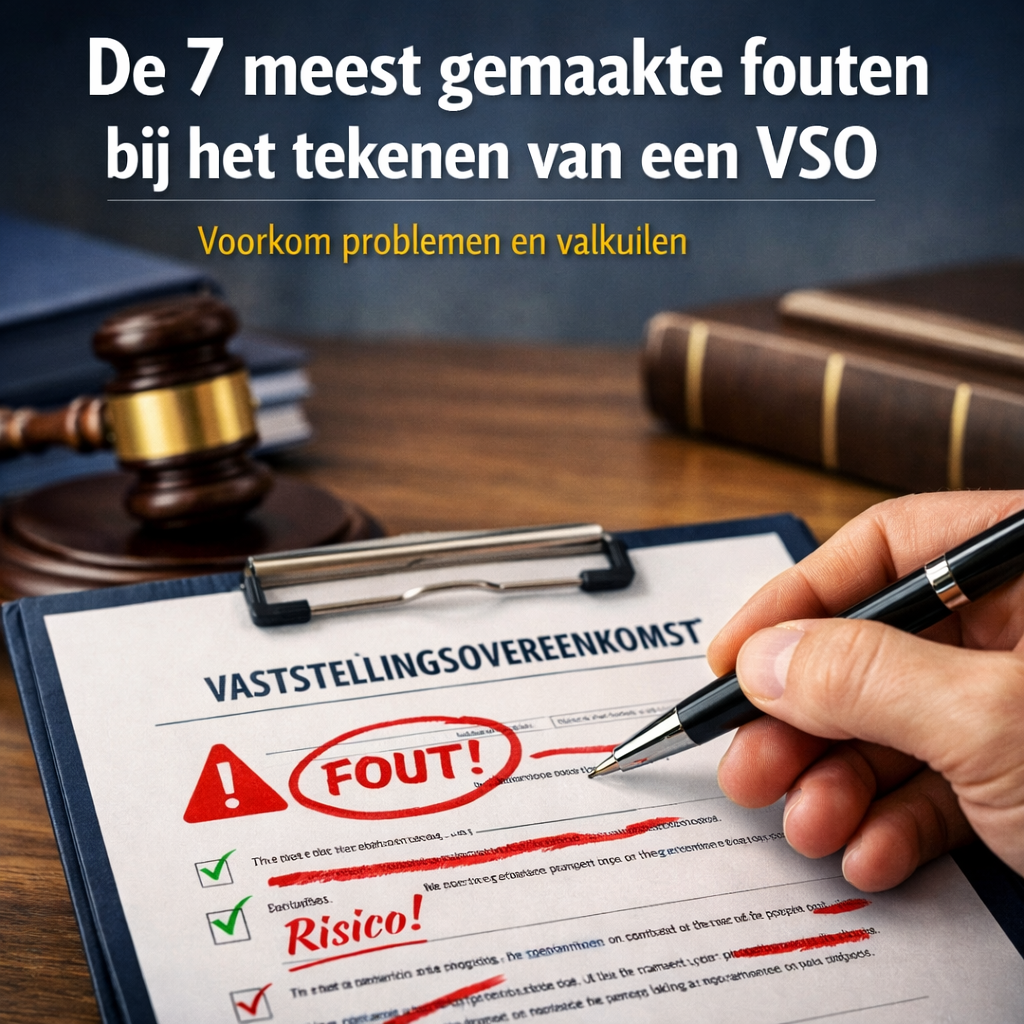 De 7 meest gemaakte fouten bij het tekenen van een VSO