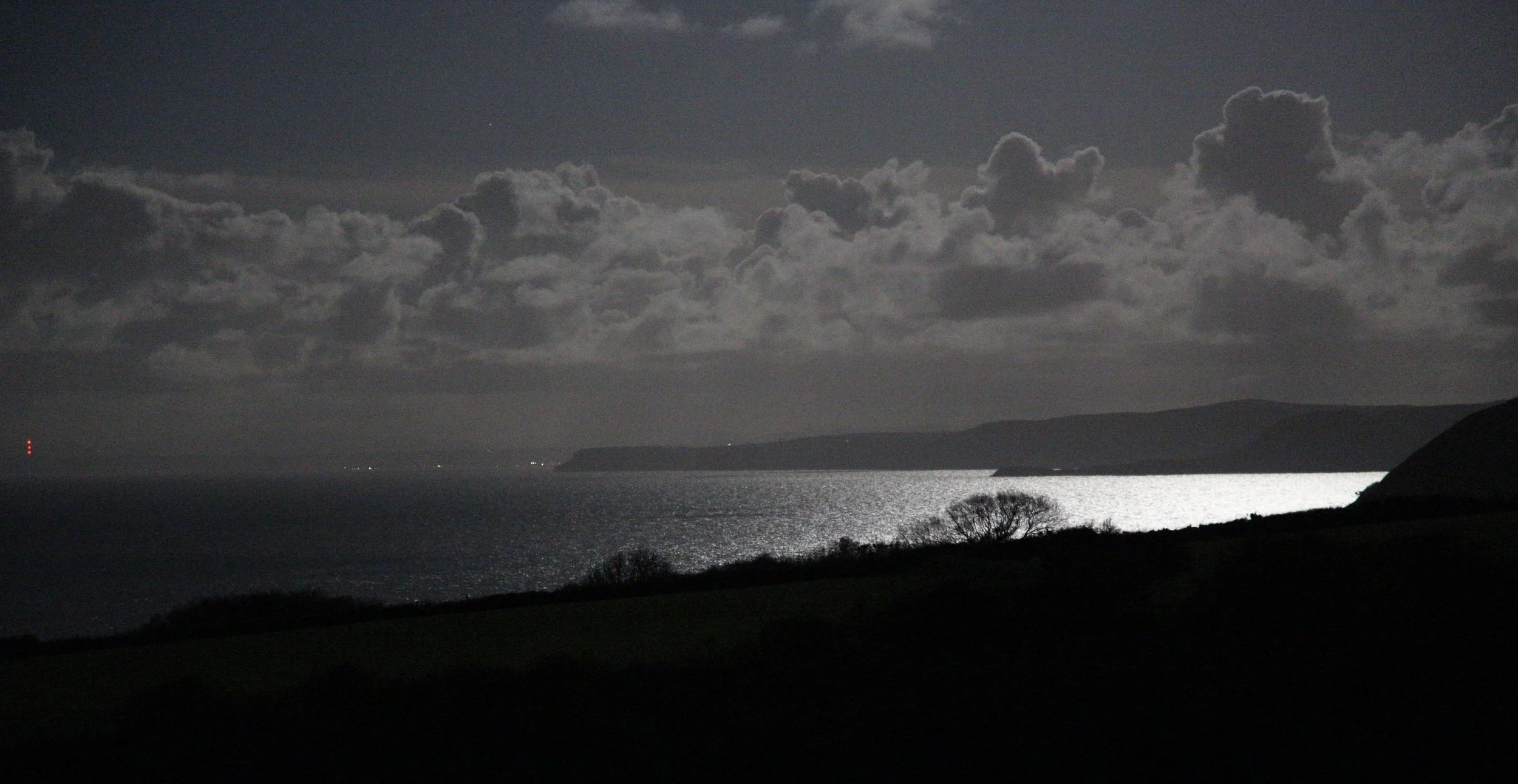 Moon over Cardigan Bay