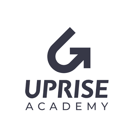 Logo of Uprise Academy featuring an upward arrow integrated into a stylized U.