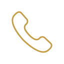 Outline of a phone handset icon