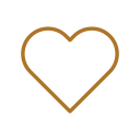 Outline of a heart shape