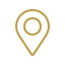 Map pin or location marker icon.