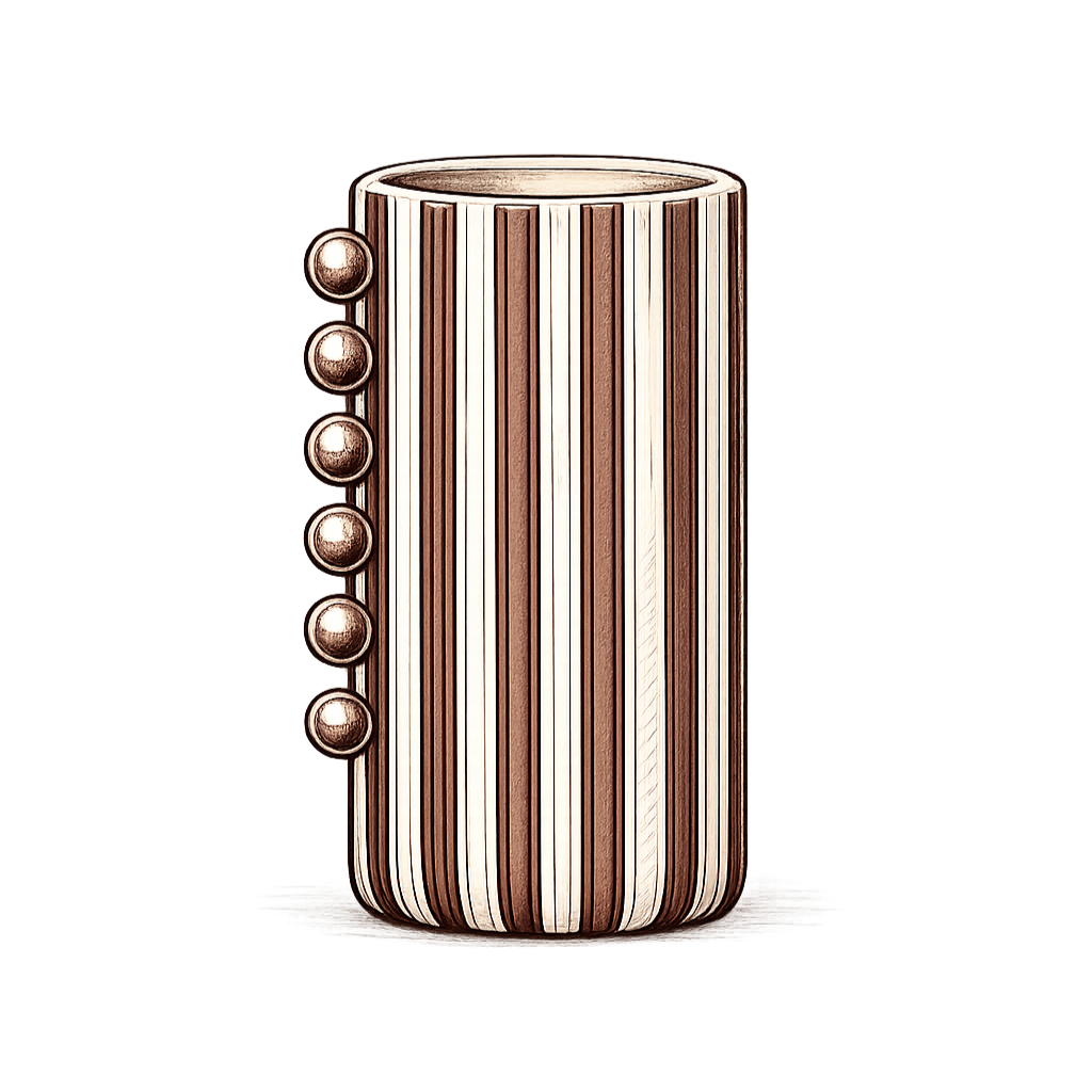 Vase unique sur mesure réalisé pour un hôtel.