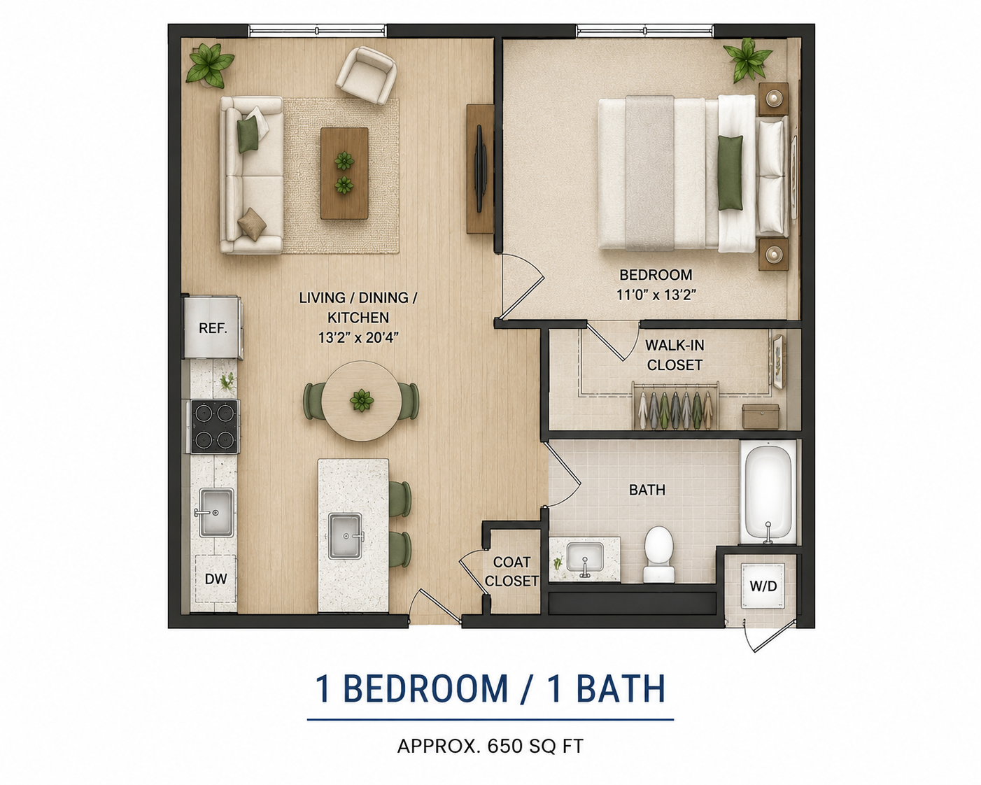 1 Bedroom Cleaning