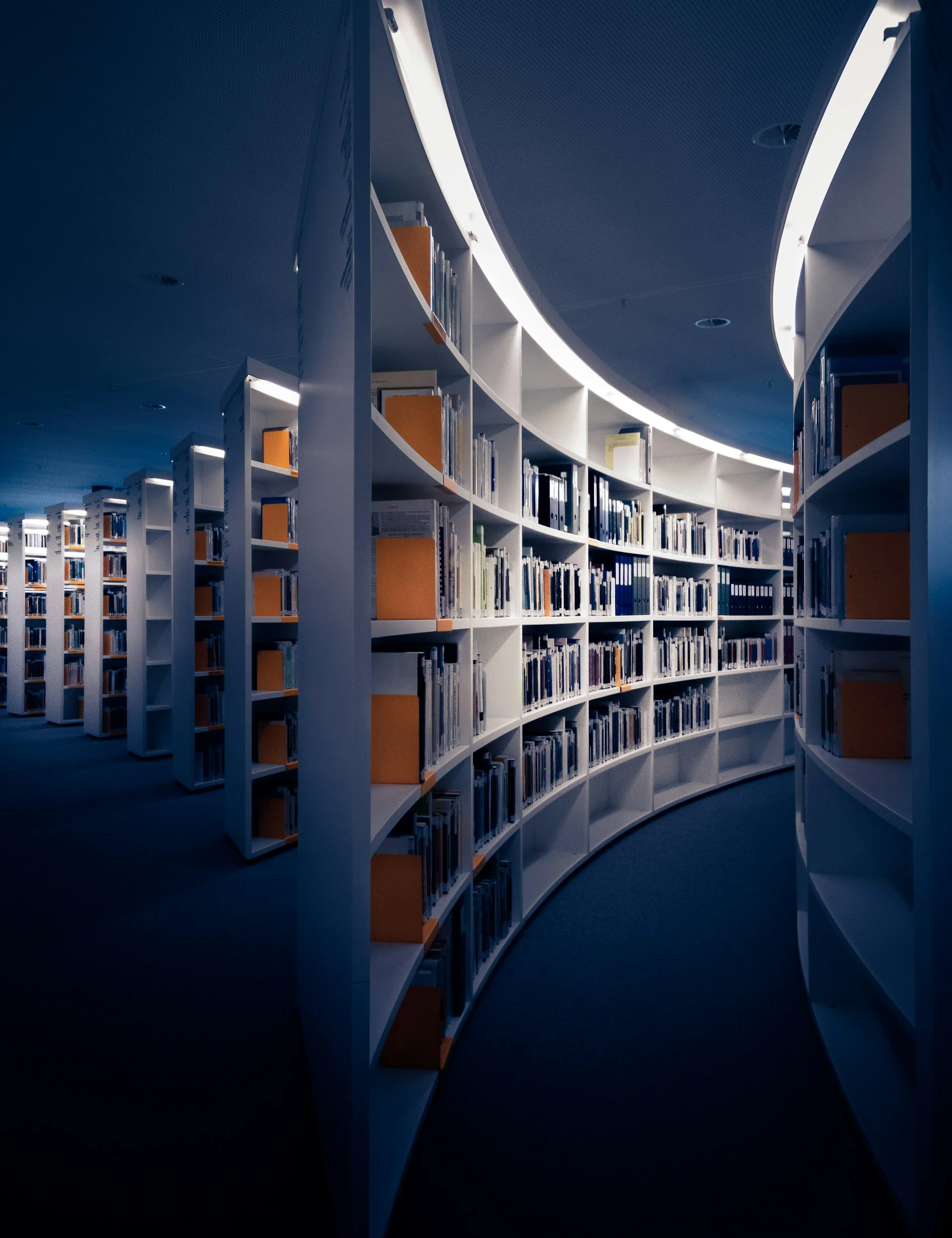 Modern library representing research, knowledge and evidence-based market intelligence.
