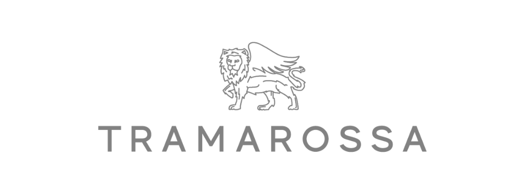 Logo for Tramarossa featuring a stylized lion with a flowing mane.