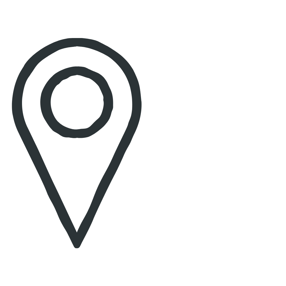 Map marker icon indicating a location.