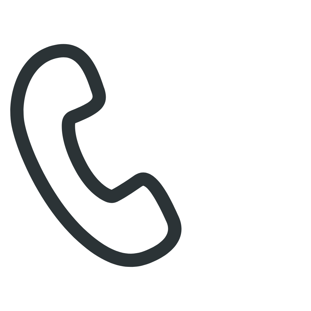 Icon of a landline telephone receiver in black and gray.