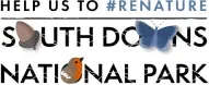 South Dunes National Park logo with a hand icon and a mountain icon