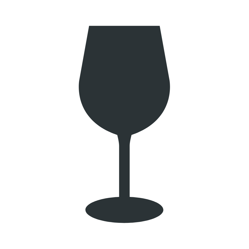 Silhouette of a wine glass